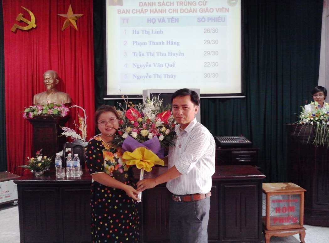 Đại hội chi đoàn giáo viên trường THPT Chuyên Thái Bình nhiệm kì 2013-2014