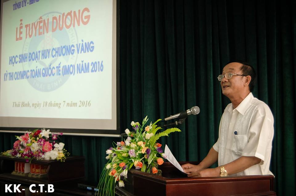 Bài phát biểu của thầy Nguyễn Quang Thuấn tại lễ tuyên dương học sinh Vũ Xuân Trung