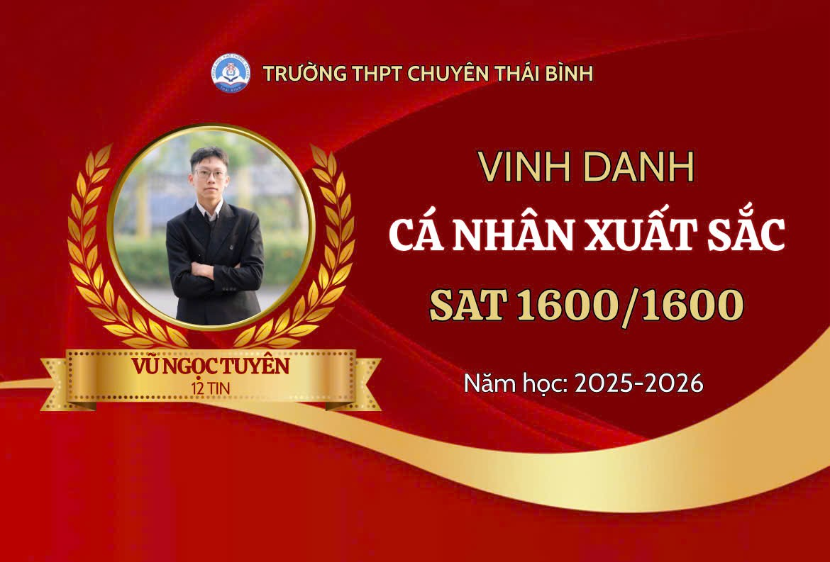 🏆 VINH DANH HỌC SINH ĐẠT THÀNH TÍCH XUẤT SẮC – SAT 1600/1600